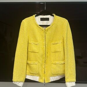 Zara Yellow Bomber Style